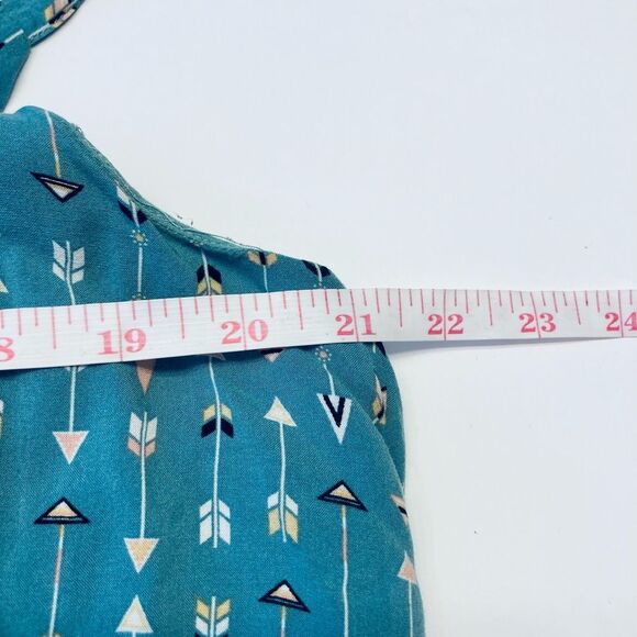 Torrid Sophie Double-Layer Teal Blue Arrow Print Swing Cami Sz 2 2X 18/20 - Picture 4 of 9